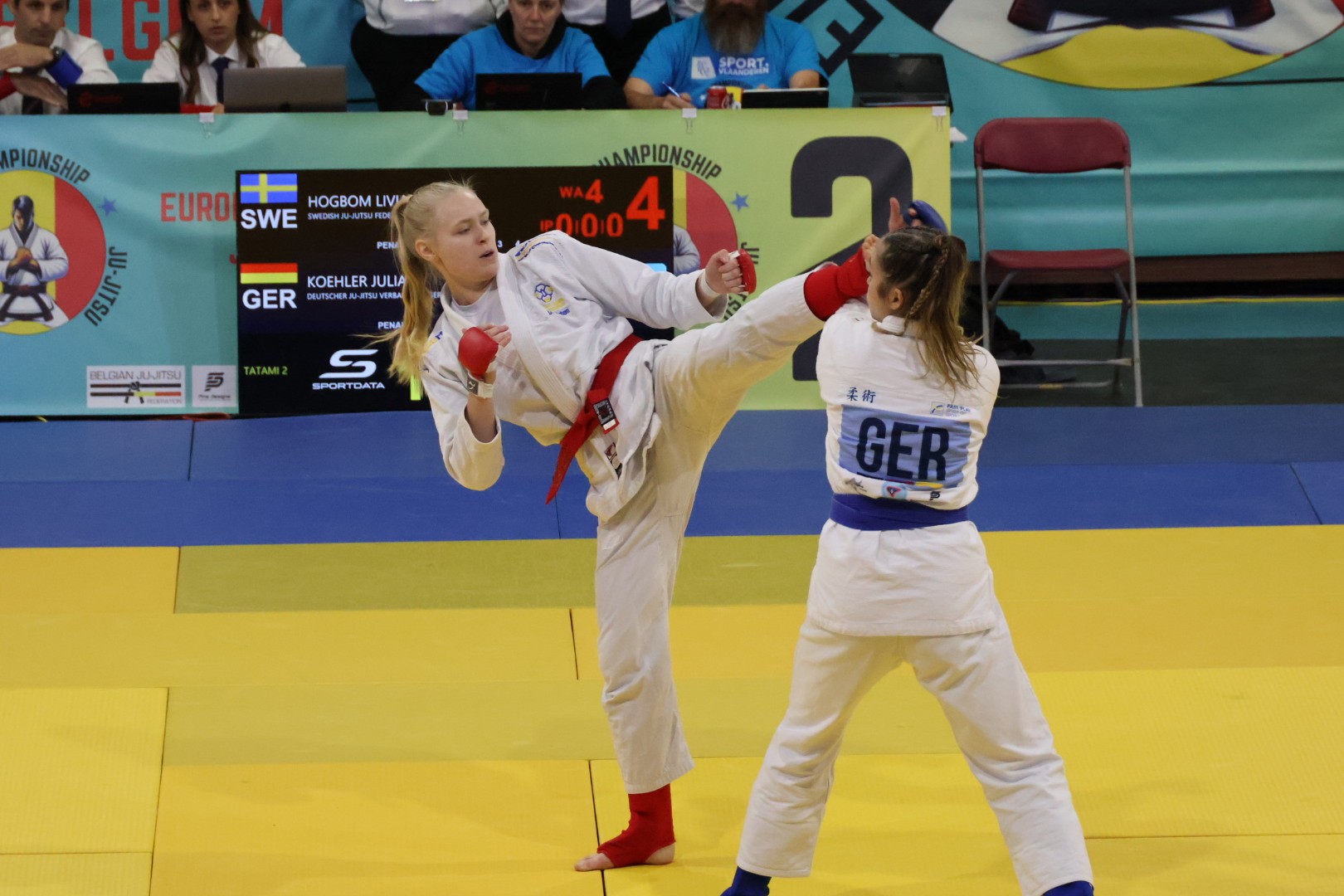 Livia Högbom fighting jujustu EM 2025
