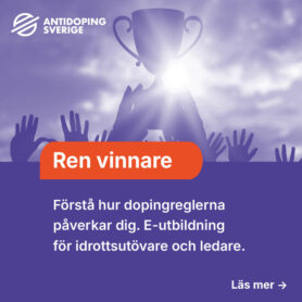 Antidoping Sveriges Ren vinnare puff