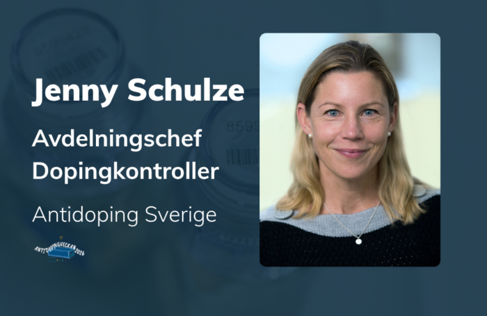 Antidopingveckan 2026 Jenny Schulze